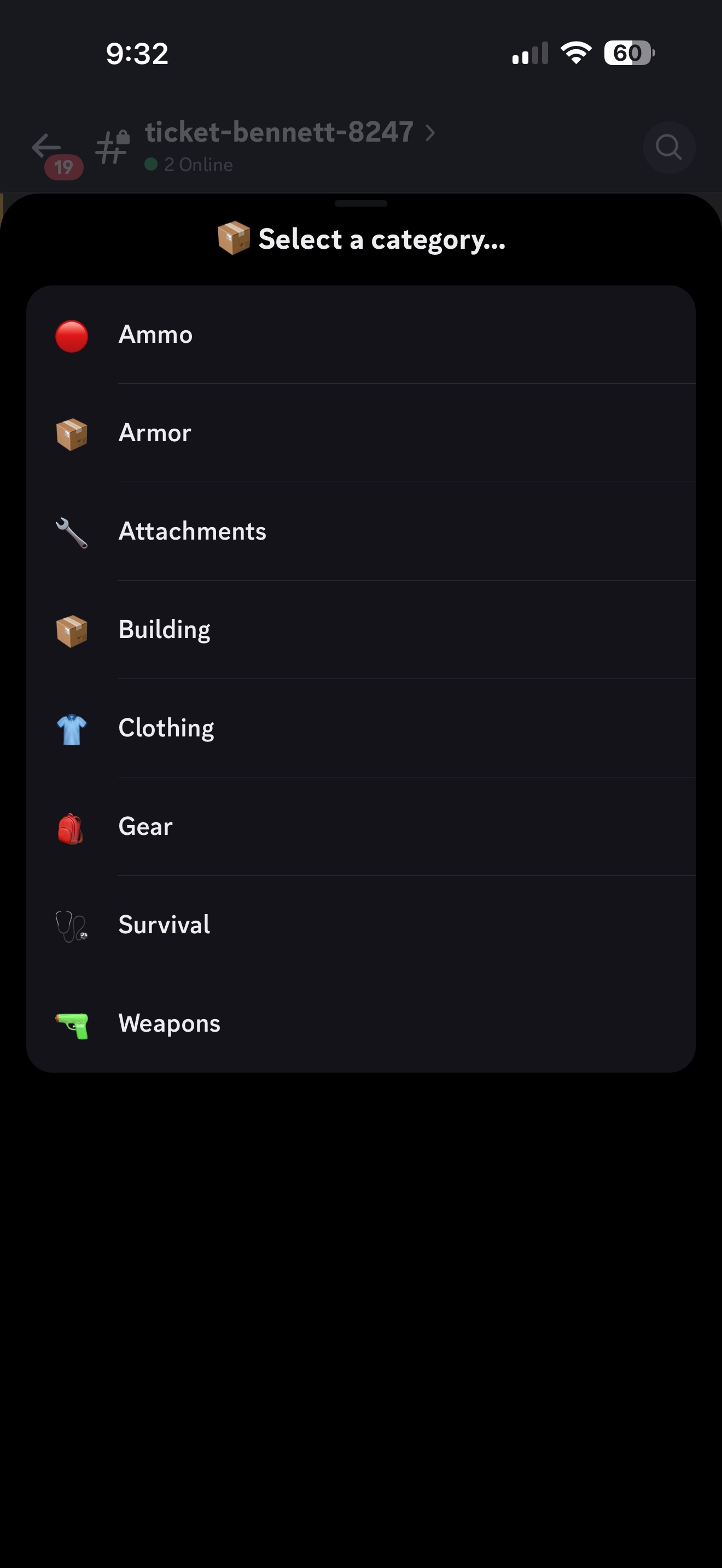 Item Categories